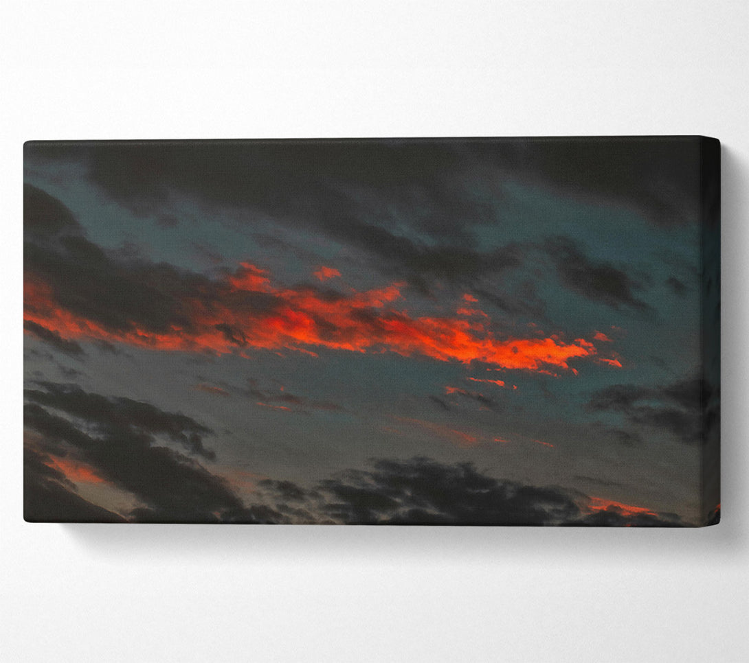  A Canvas Print of Crimson Cloudscape Canvas Wall Art