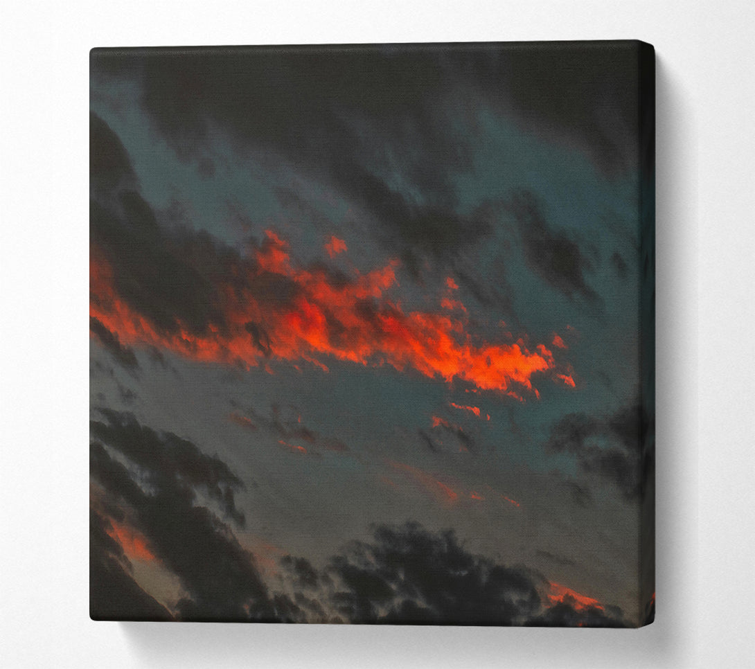  A Canvas Print of Crimson Cloudscape Canvas Wall Art