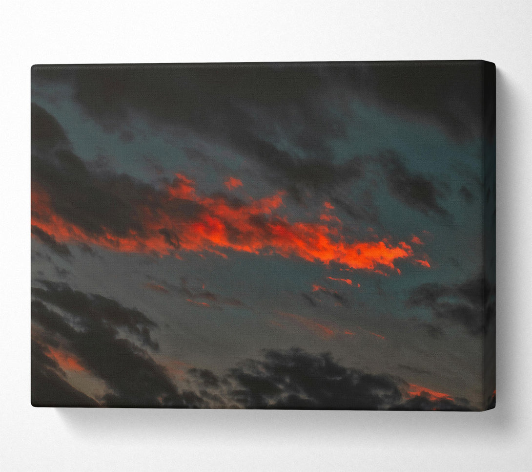  A Canvas Print of Crimson Cloudscape Canvas Wall Art