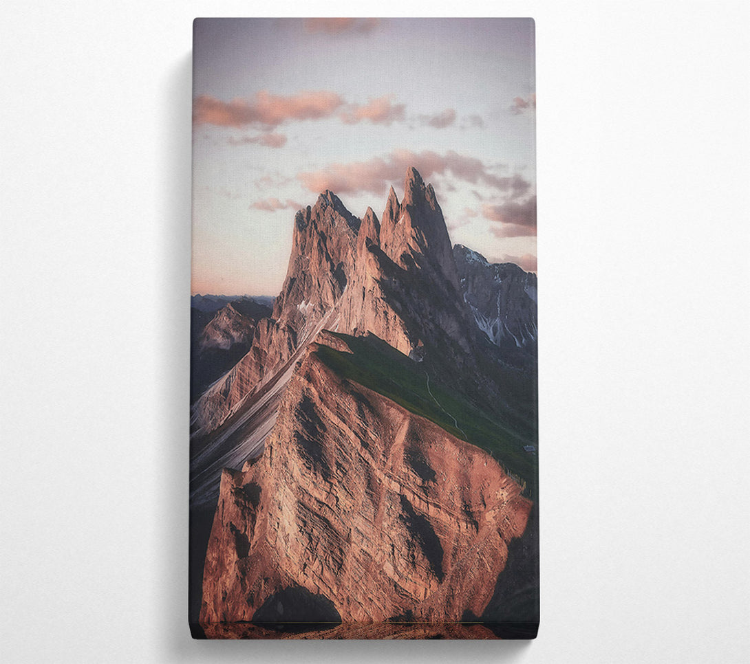  A Canvas Print of Rose-Tinted Mountainscape Canvas Art