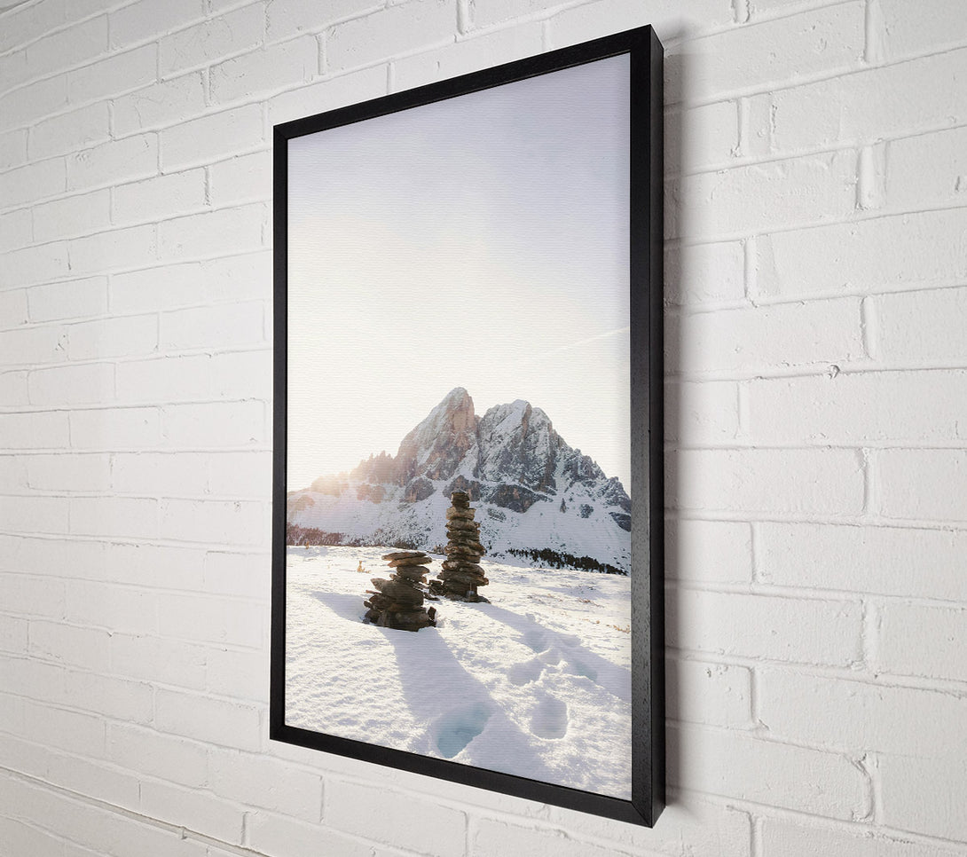  A Canvas Print of White Mountain Cairns Canvas Print