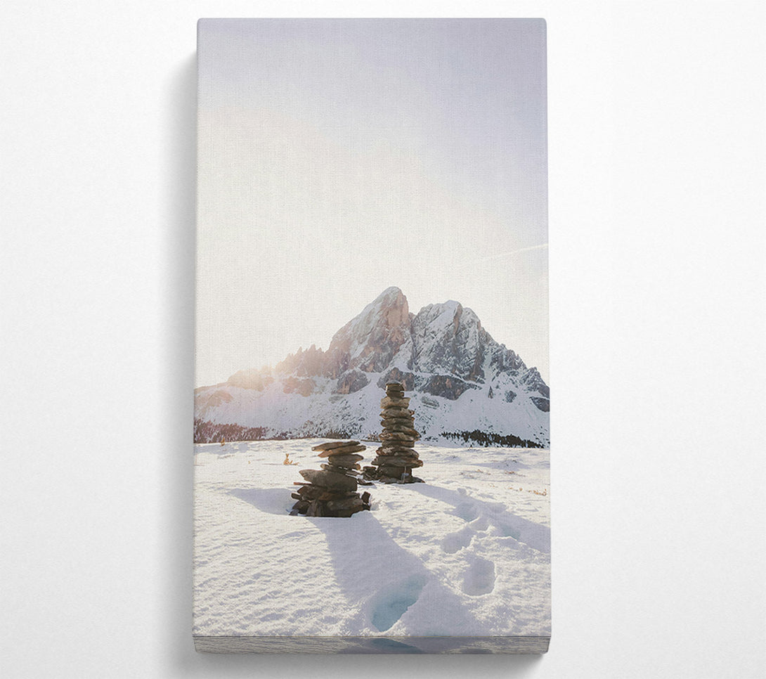  A Canvas Print of White Mountain Cairns Canvas Print