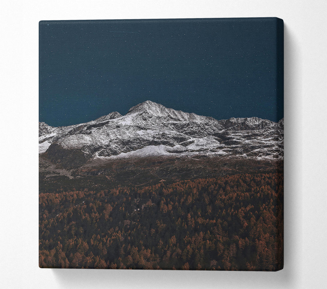  A Canvas Print of Midnight Blue Mountaintop Canvas Print