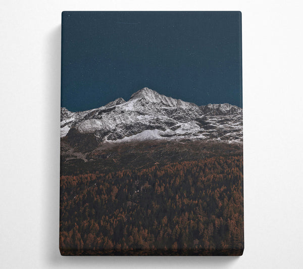  A Canvas Print of Midnight Blue Mountaintop Canvas Print