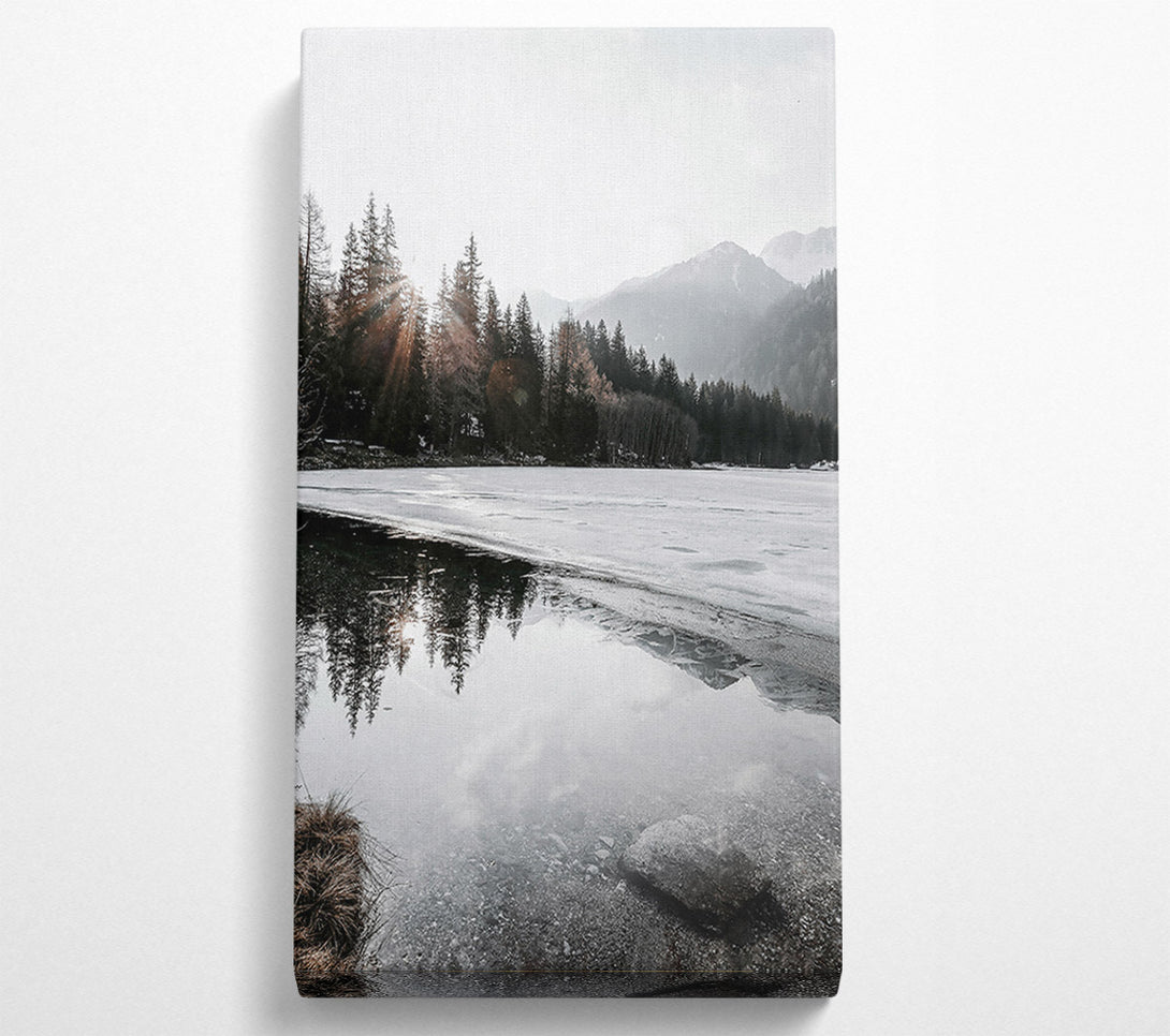  A Canvas Print of White Sun Reflections Canvas Art