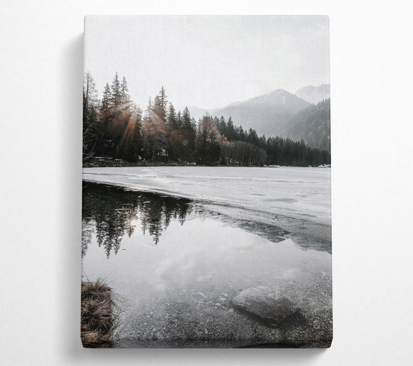  A Canvas Print of White Sun Reflections Canvas Art