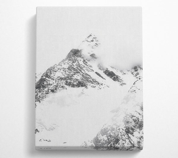  A Canvas Print of White Peak Serenity Canvas Print