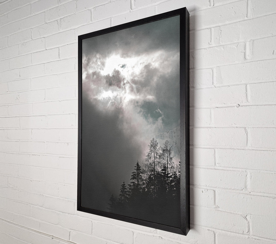  A Canvas Print of Grey Skies Strike Canvas Wall Art