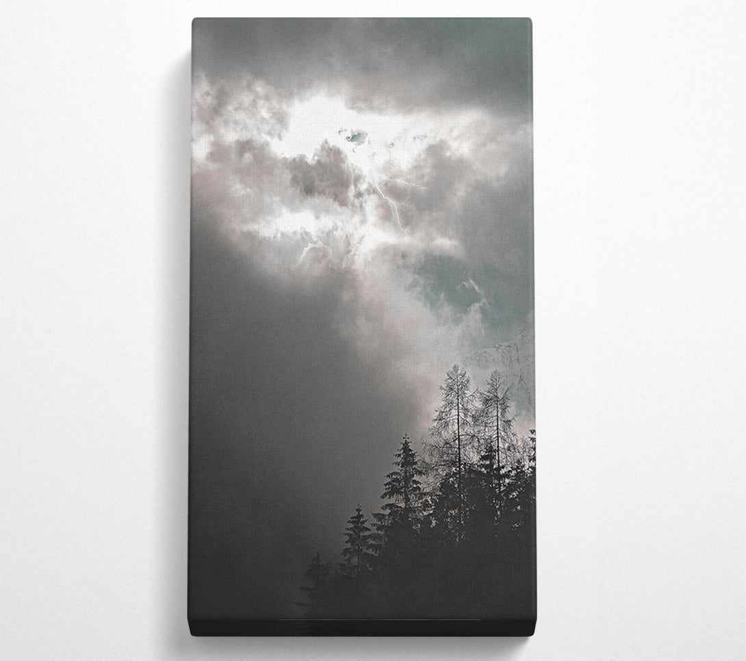  A Canvas Print of Grey Skies Strike Canvas Wall Art