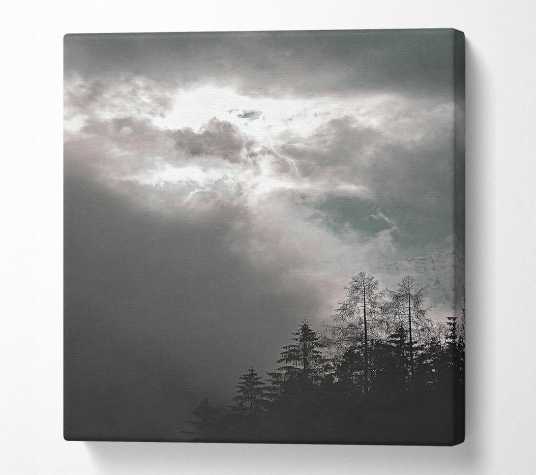  A Canvas Print of Grey Skies Strike Canvas Wall Art
