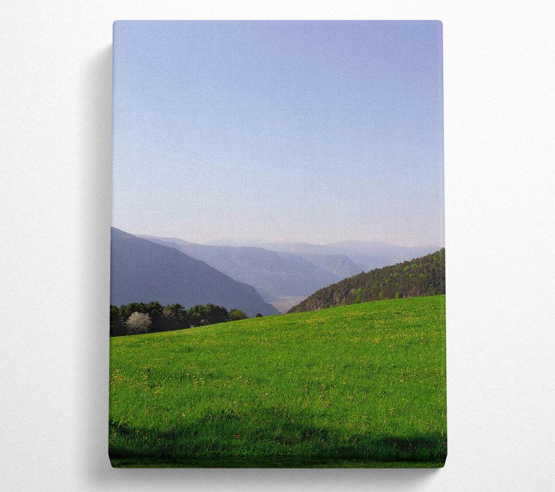  A Canvas Print of Green Valley Serenity Canvas Art