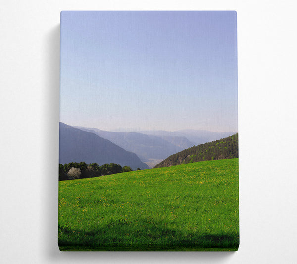  A Canvas Print of Green Valley Serenity Canvas Art