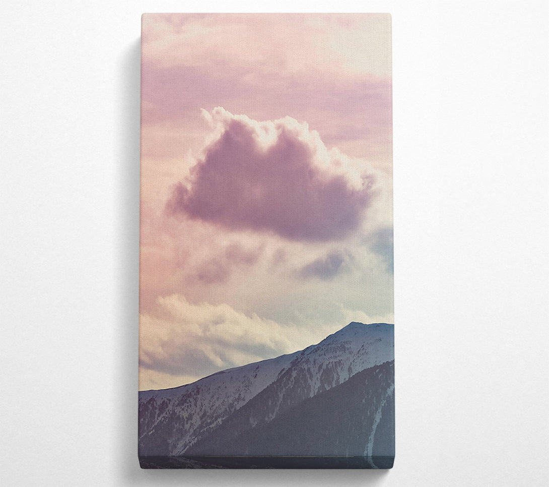  A Canvas Print of Pink Cloud Over Peaks Canvas Print