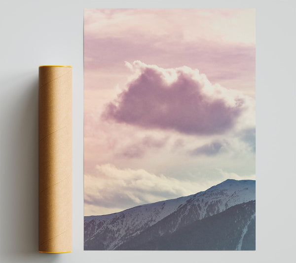 Pink Cloud Over Peaks Giclee Print