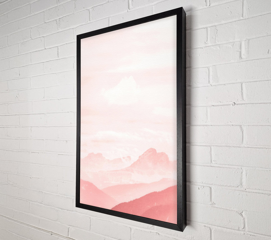  A Canvas Print of Pink Mountain Haze Canvas Wall Art