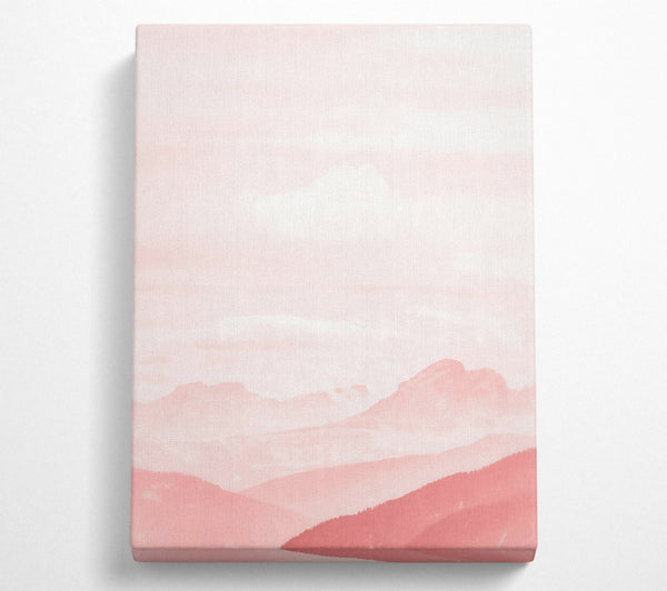  A Canvas Print of Pink Mountain Haze Canvas Wall Art