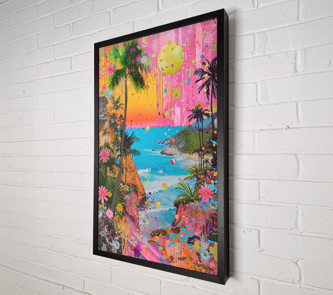  A Canvas Print of Psychedelic Paradise Canvas Print