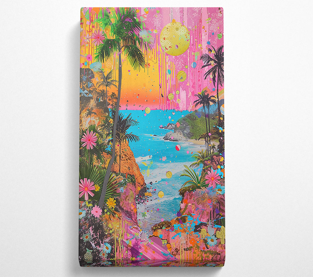  A Canvas Print of Psychedelic Paradise Canvas Print