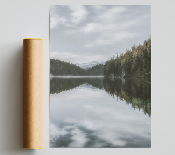 Gray Sky Reflection Giclee Print