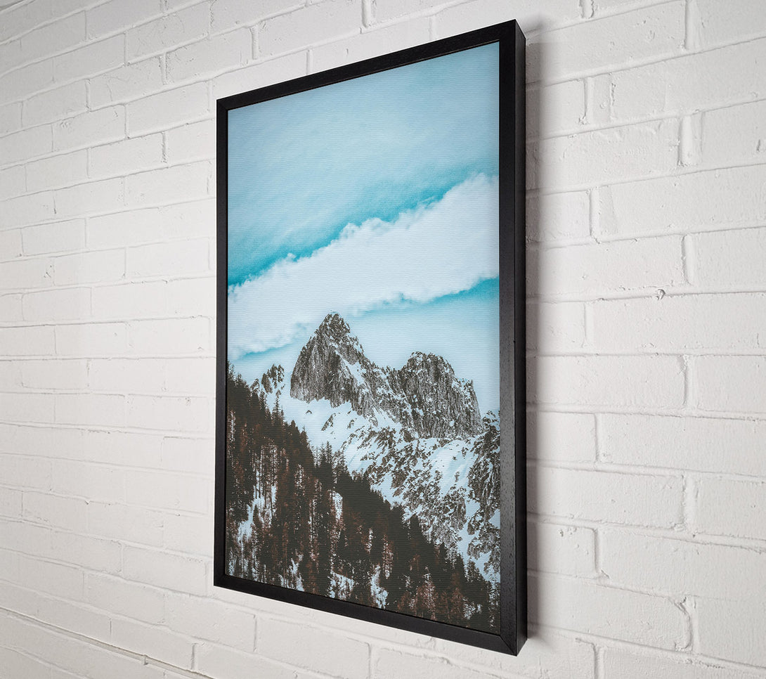  A Canvas Print of Azure Peak Serenity Canvas Print