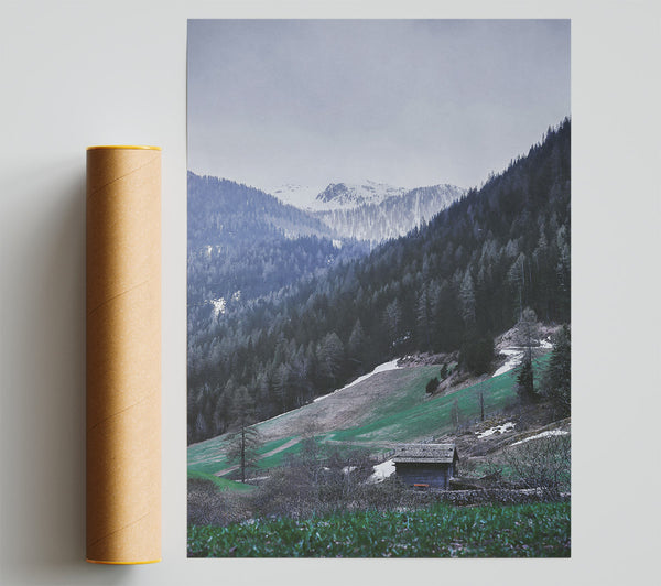 Green Valley Cabin Giclee Print