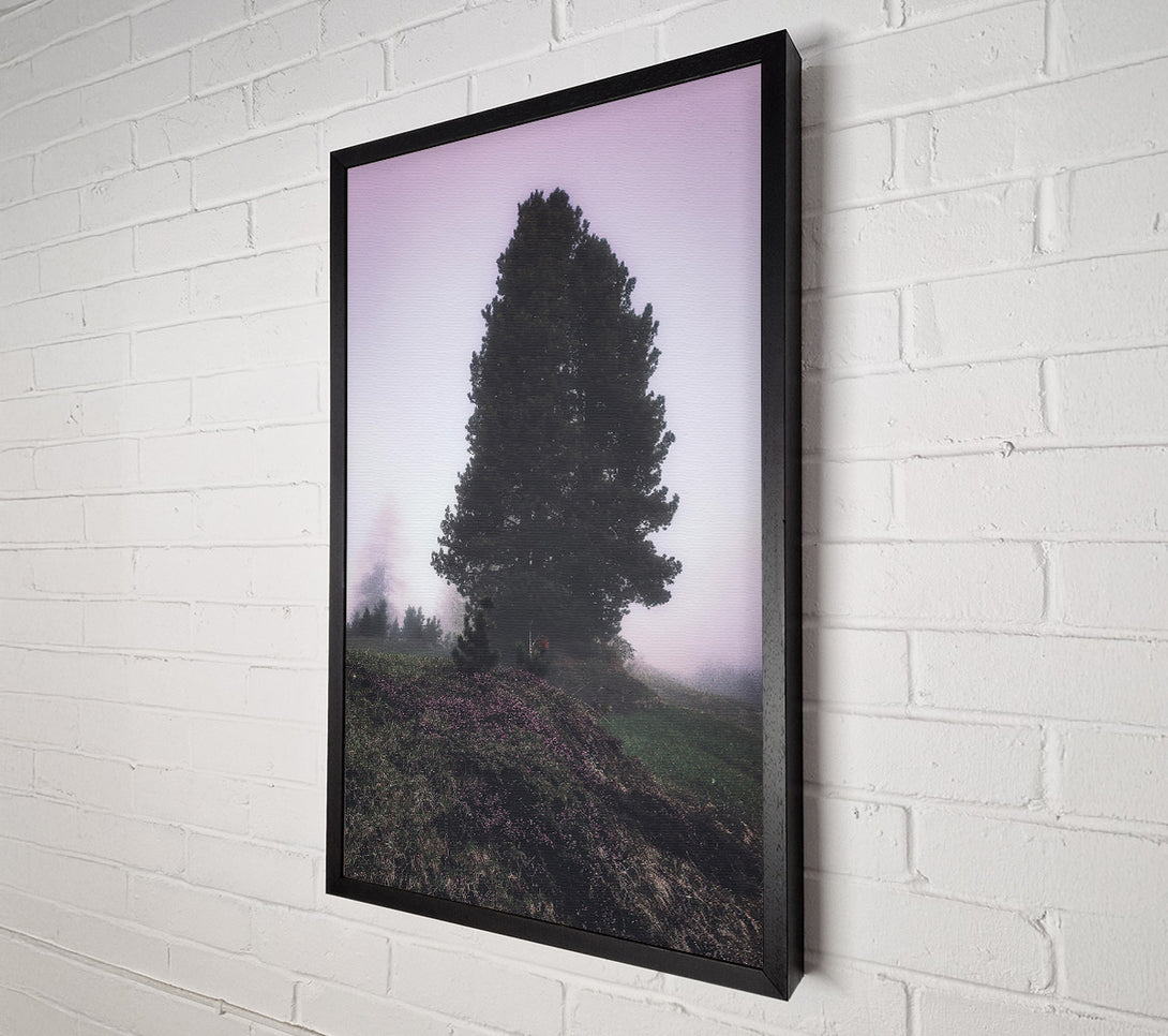  A Canvas Print of Lavender Fog Silhouette Canvas Art