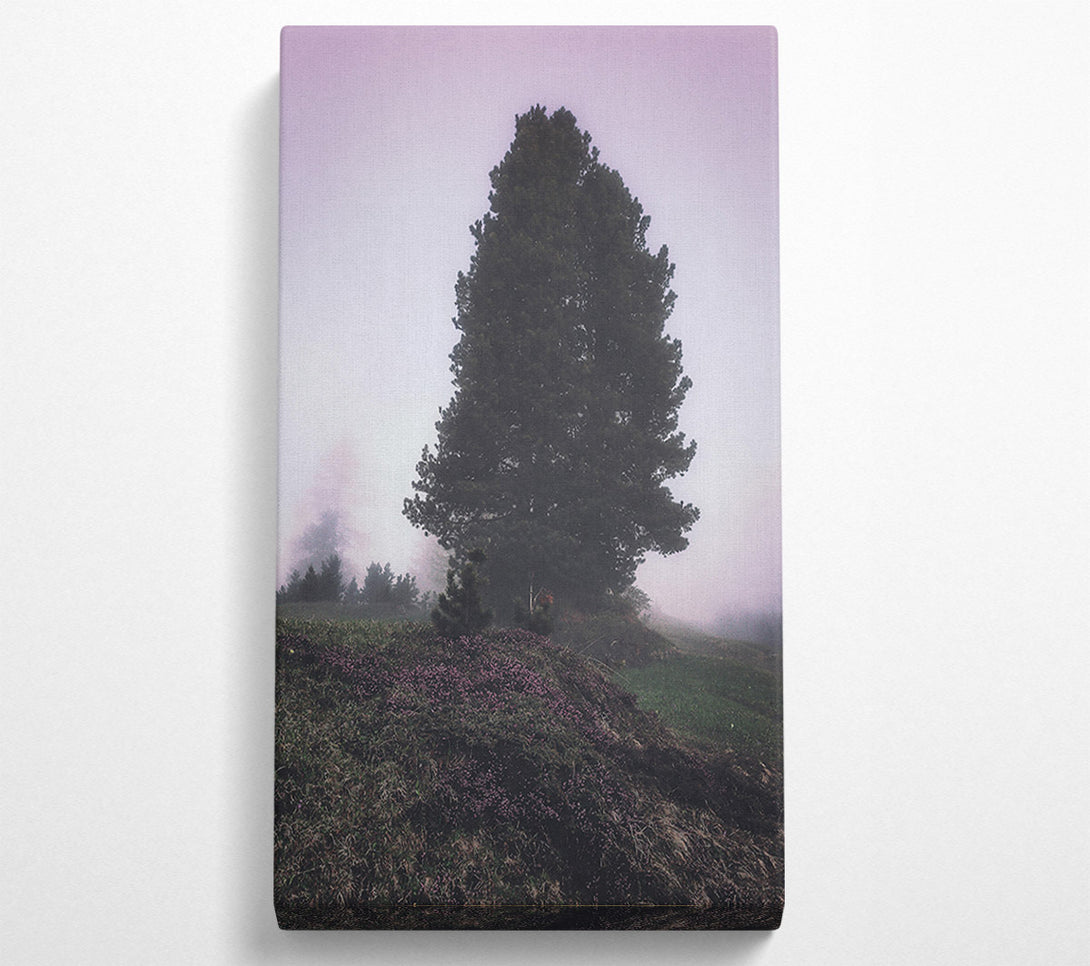  A Canvas Print of Lavender Fog Silhouette Canvas Art