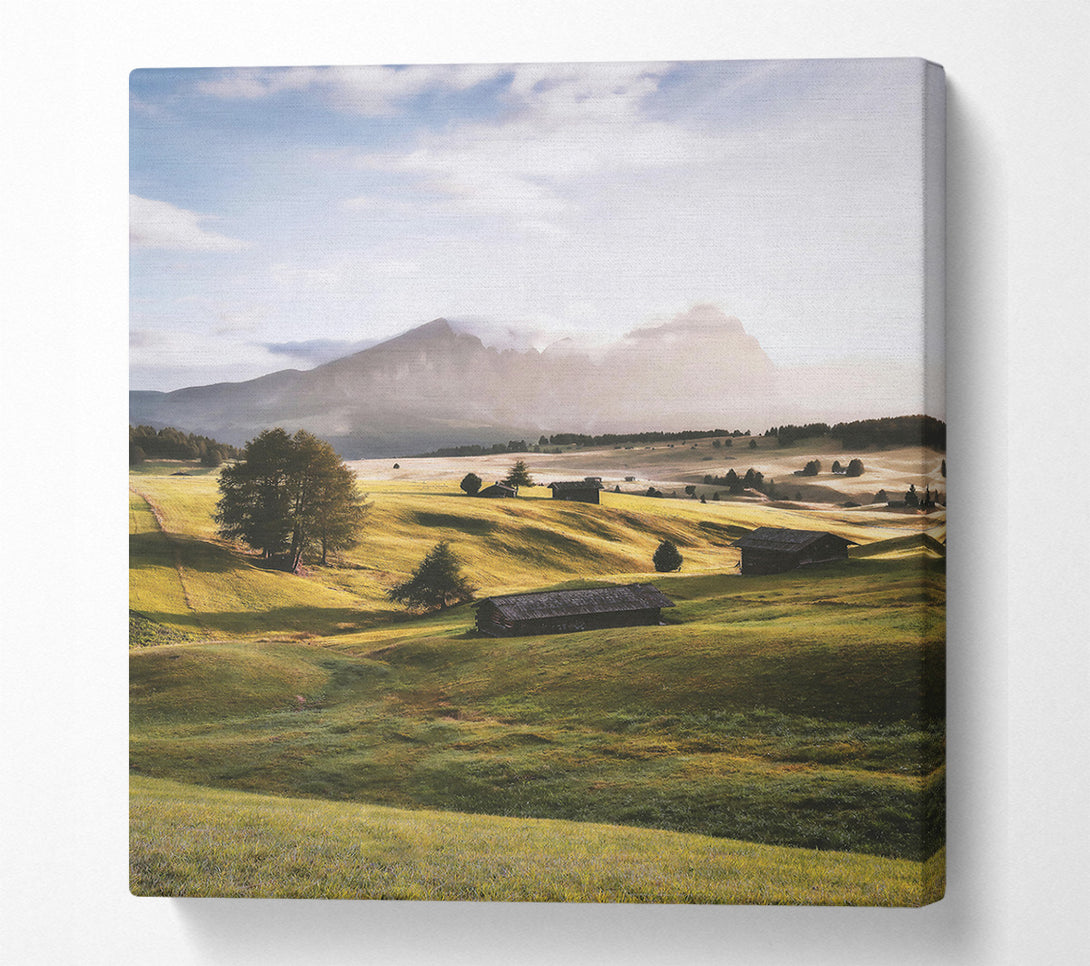  A Canvas Print of Golden Hills Retreat Canvas Art