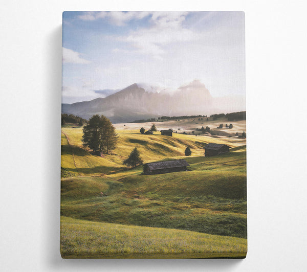  A Canvas Print of Golden Hills Retreat Canvas Art