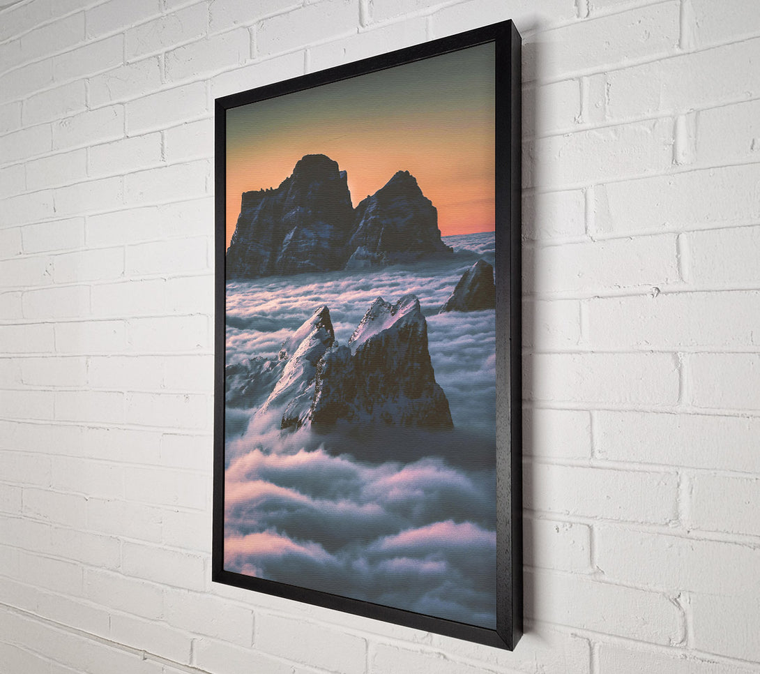  A Canvas Print of Pink Cloud Peaks Canvas Print