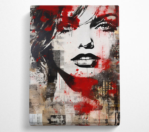  A Canvas Print of Punk Girl Canvas Print