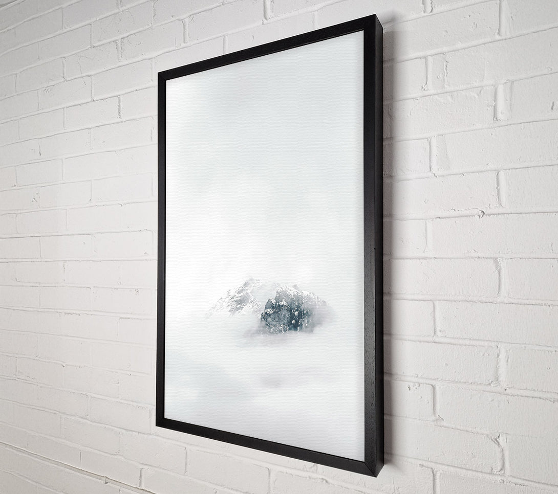  A Canvas Print of White Peak Emerging Canvas Wall Art