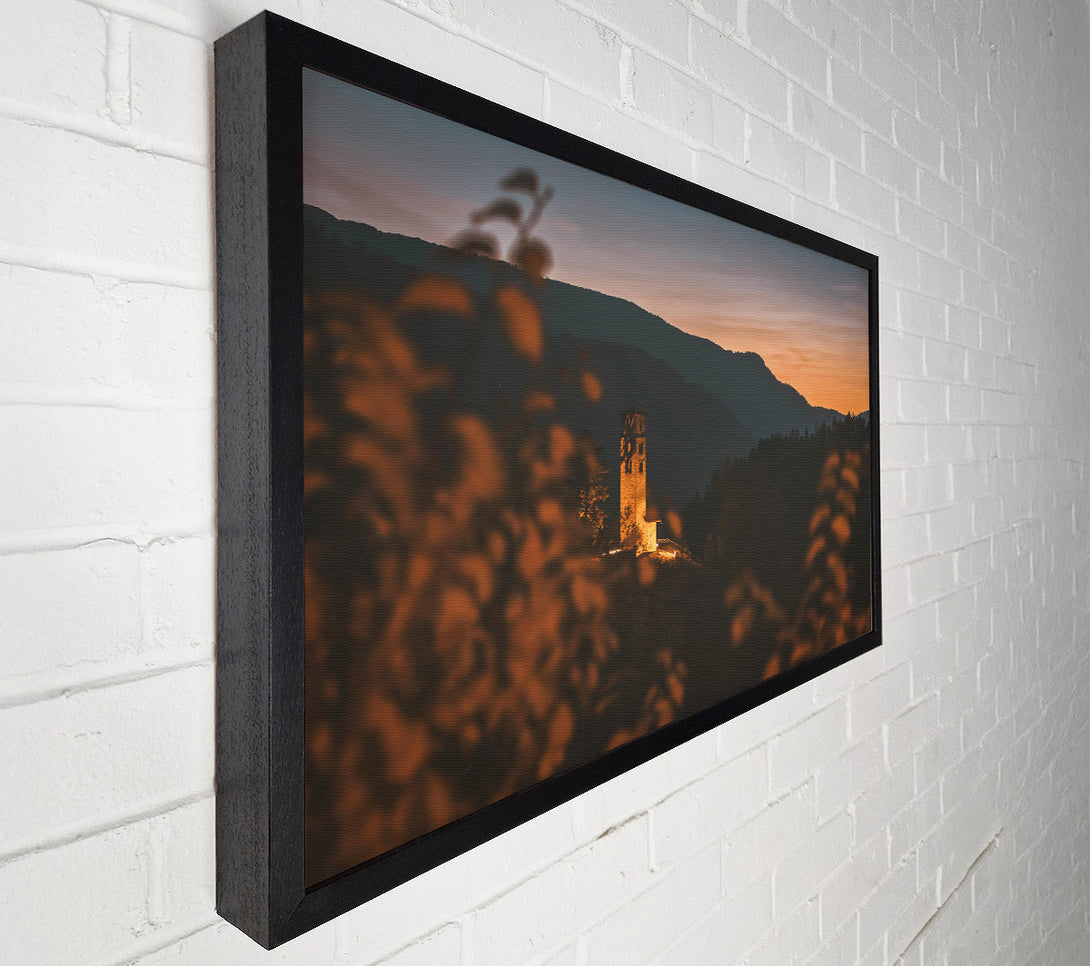  A Canvas Print of Golden Tower Dusk Canvas Print