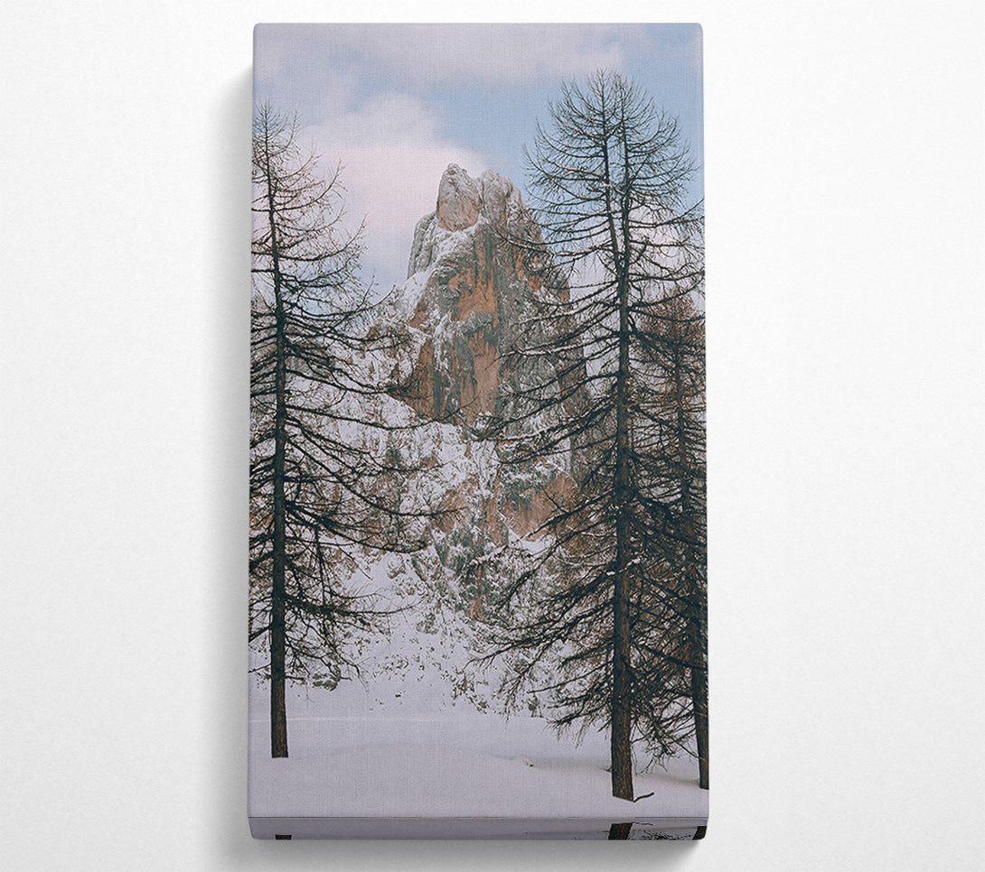  A Canvas Print of White Snow Mountain Peak Canvas Print