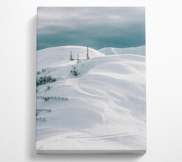  A Canvas Print of White Peaks And Towers Canvas Art