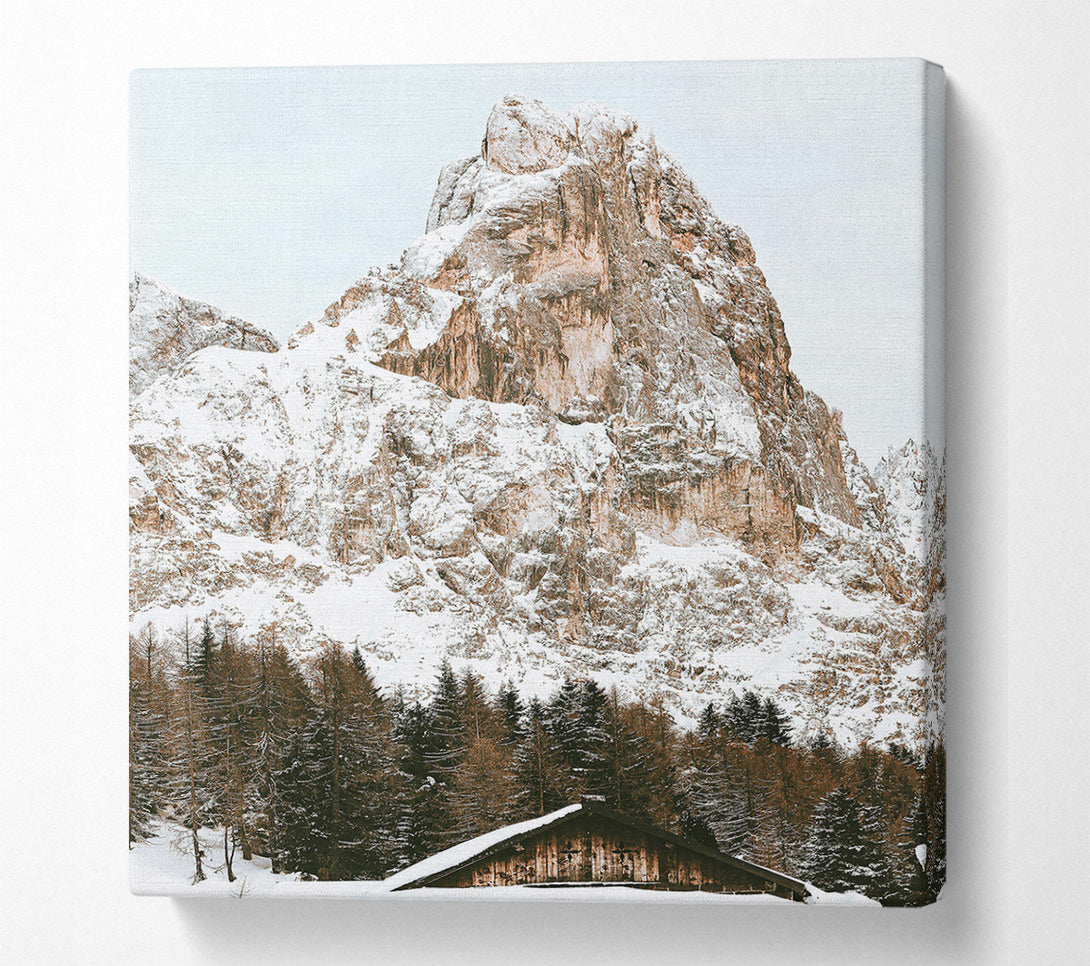  A Canvas Print of Brown Mountain Serenity Canvas Art