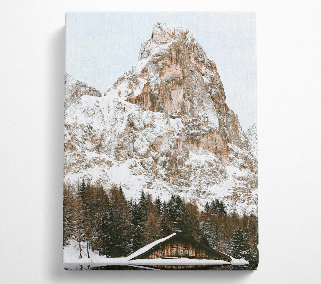  A Canvas Print of Brown Mountain Serenity Canvas Art