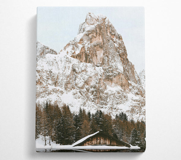  A Canvas Print of Brown Mountain Serenity Canvas Art