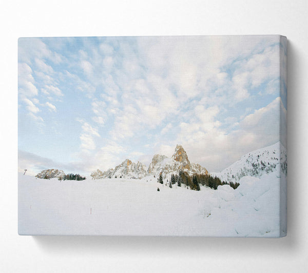  A Canvas Print of White Mountain Peaks Canvas Art