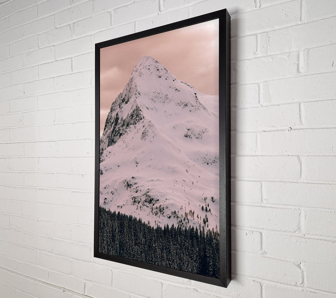  A Canvas Print of Pink Sky Mountain Peak Canvas Art