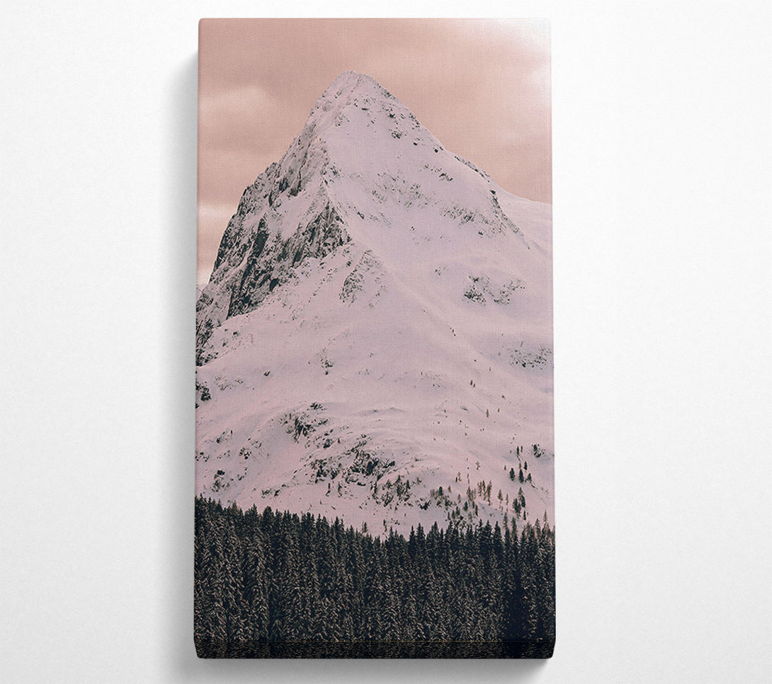  A Canvas Print of Pink Sky Mountain Peak Canvas Art