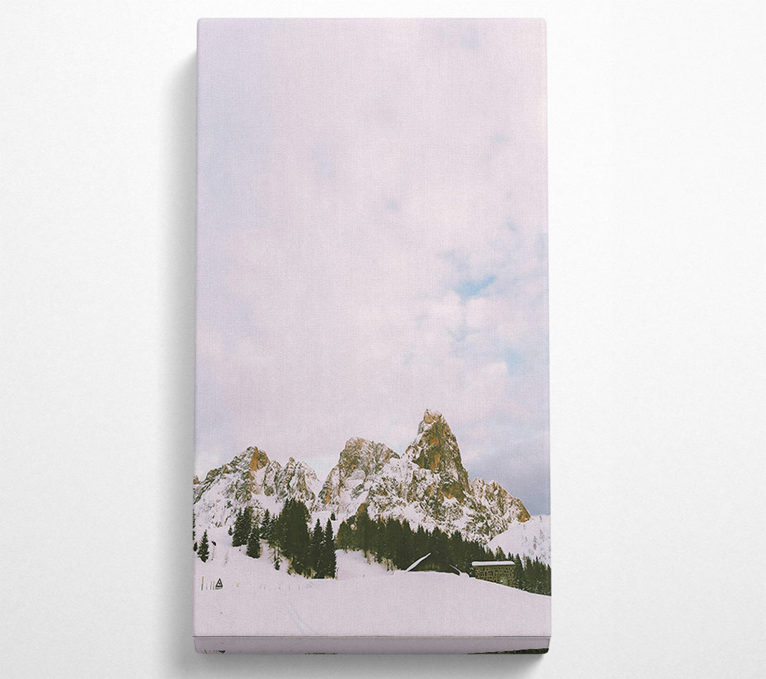  A Canvas Print of White Peaks Solitude Canvas Art
