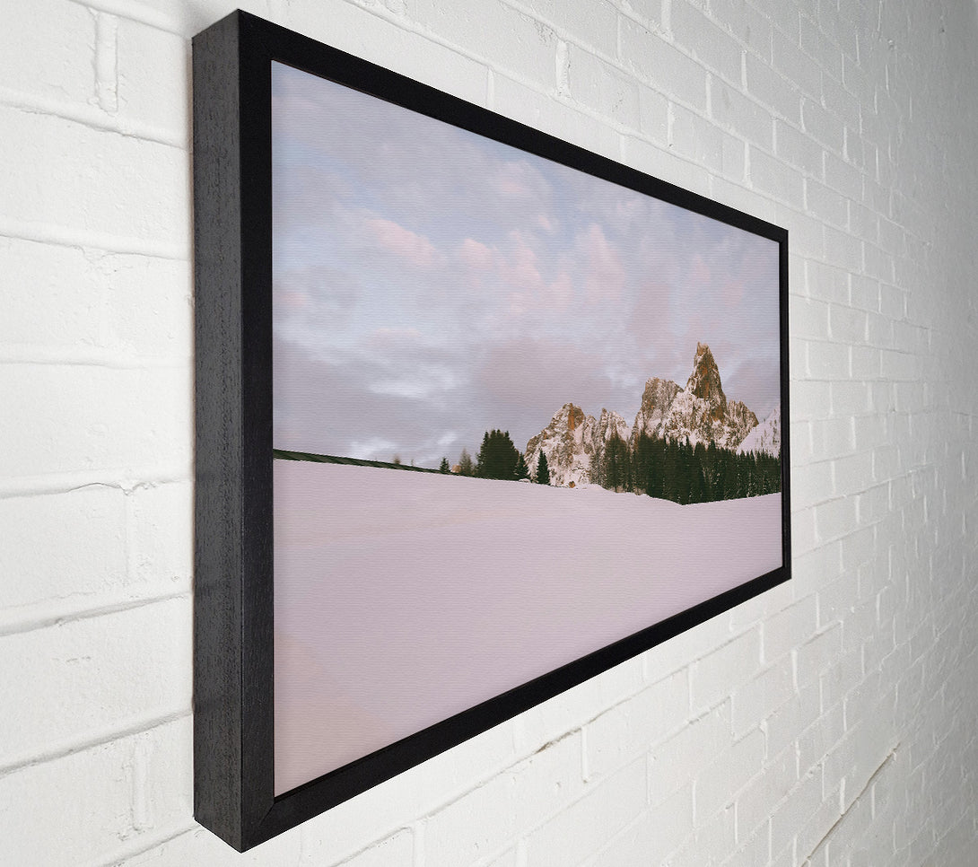  A Canvas Print of Golden Mountain Silence Canvas Print