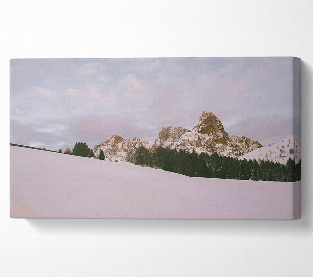  A Canvas Print of Golden Mountain Silence Canvas Print