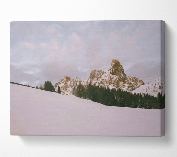  A Canvas Print of Golden Mountain Silence Canvas Print