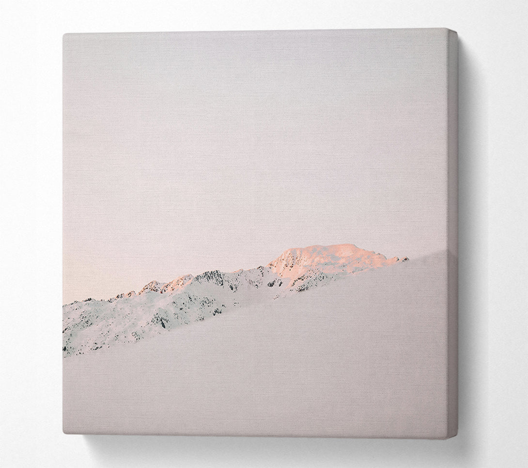 A Canvas Print of Pink Mountain Dawn Canvas Art