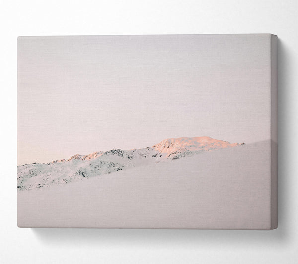  A Canvas Print of Pink Mountain Dawn Canvas Art