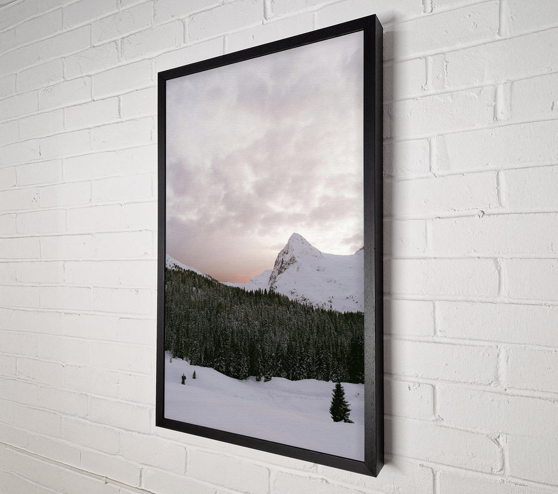 A Canvas Print of Pink Mountain Serenity Canvas Print