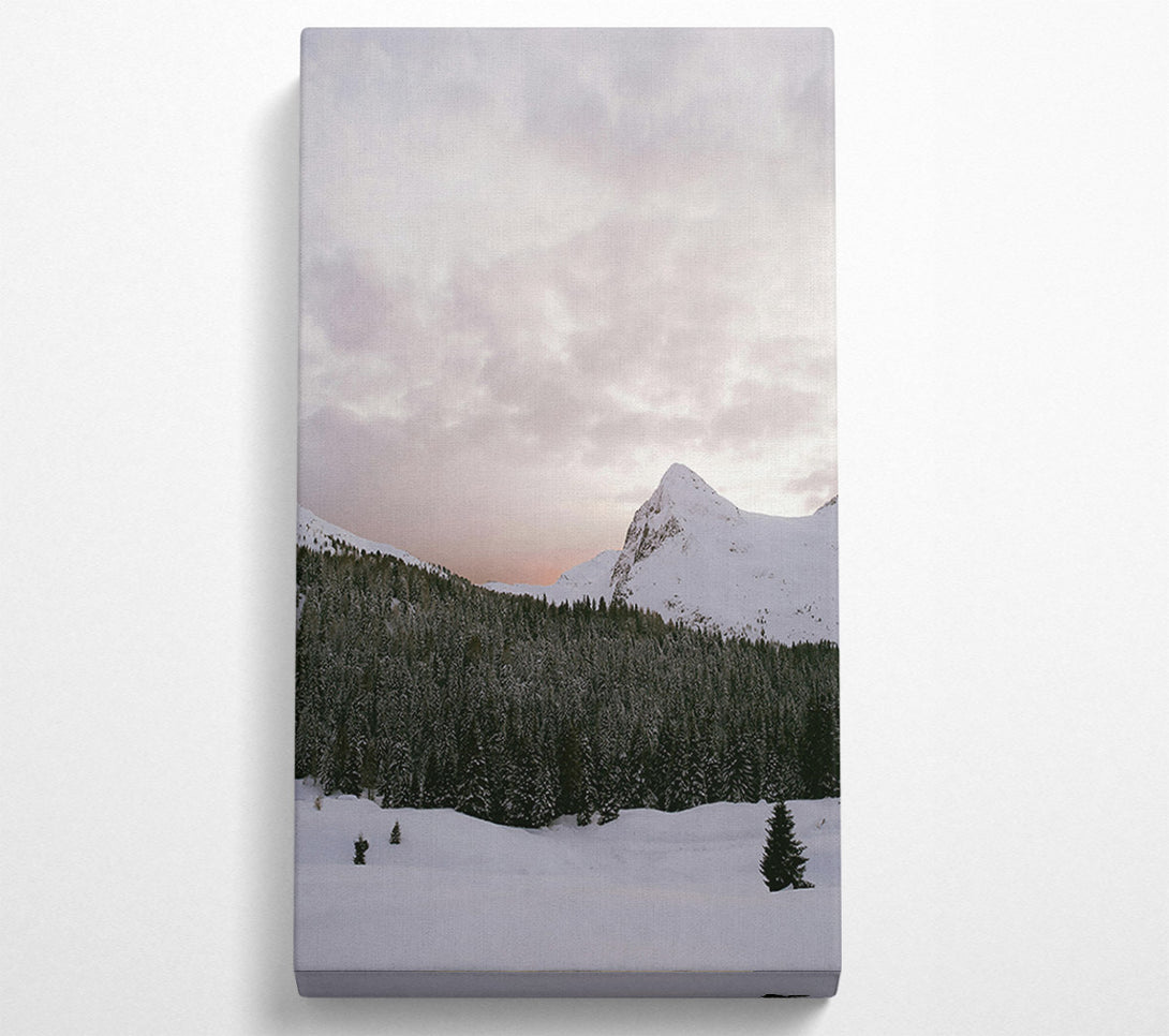  A Canvas Print of Pink Mountain Serenity Canvas Print