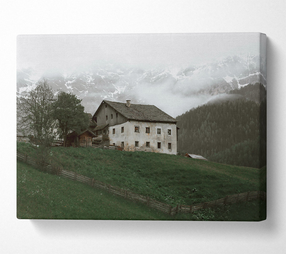  A Canvas Print of Green Mountain Cabin Canvas Print